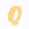 Chunky Transparent Acrylic Finger Rings for Teen Girl Women X-RJEW-T010-17-4