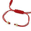 Adjustable Lanmpword Evil Eye Braided Bead Bracelet BJEW-JB11062-04-4