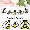 60Pcs Polyester Embroider Thread Iron on/Sew On Patches PATC-CY0001-77-6