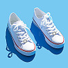 12Pcs 6 Styles Brass with Alloy Rhinestone Shoe Decoration FIND-HY0003-66-6