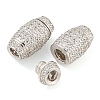 925 Sterling Silver with Rhinestone Screw Clasps STER-B005-40P-2