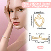 16 Sets Eco-friendly Brass Toggle Clasps KK-BBC0007-91-2