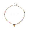 Glass Seed Beaded Necklaces NJEW-JN04261-1