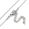 Non-Tarnish 304 Stainless Steel Boston Link Chain Necklaces NJEW-R266-06P-1