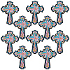 10Pcs Computerized Embroidery Cloth Self Adhesive Patches DIY-GF0011-73A-1