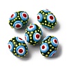 Glass Enamel Beads GLAA-C038-01F-1