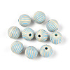Painted Opaque Acrylic Beads OACR-T029-02G-1