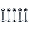 304 Stainless Steel Round Threadless Labrets for Women Men WG9B6EB-01-1