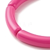 Acrylic Tube Beaded Stretch Bracelets BJEW-JB07777-6
