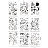 Globleland 9 Sheets 9 Style PVC Plastic Stamps DIY-GL0002-83B-2