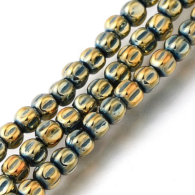 Electroplated Synthetic Non-magnetic Hematite Beads Strands G-C154-A01-01I-1