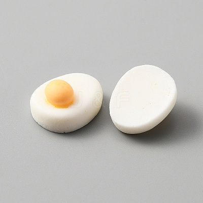 Egg Theme Opaque Resin Cabochons CRES-WH0010-035C-1