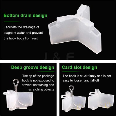 ABS Plastic Fishing Hook Bonnets Treble Hook Covers KY-FH0001-01-1