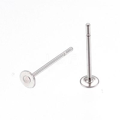 Tarnish Resistant 304 Stainless Steel Stud Earring Findings STAS-D448-088P-3mm-1