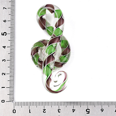 Handmade Lampwork Big Pendants LAMP-T023-07C-1
