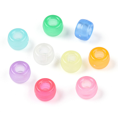 Transparent Luminous Acrylic Beads OACR-N137-33-1