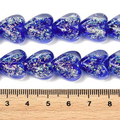 Handmade Foil Glass Beads DICH-C001-01H-1