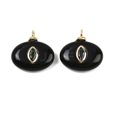 Natural Black Onyx(Dyed & Heated) Pendants X-KK-B157-42H-10-1