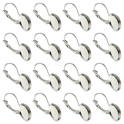 10Pcs Brass Leverback Earring Findings KK-YW0002-21P-1