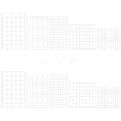 10 Sheets 5 Styles Double Sided Adhesive EVA Foam Sheets AJEW-SP0002-63B-1