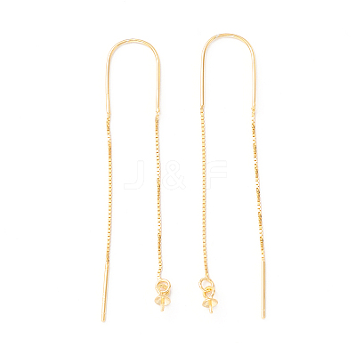 925 Sterling Silver Ear Thread with Peg Bails STER-P047-12G-1