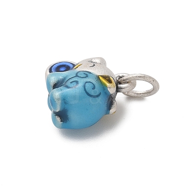 S999 Fine Silver Enamel Charms STER-D300-22AS-1