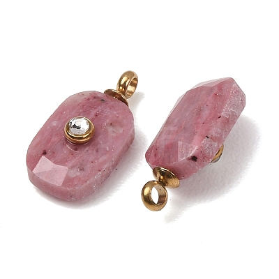 Natural Rhodonite Faceted Pendants GG-CBA38A9-03G-03-1
