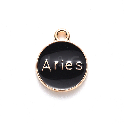 Alloy Enamel Pendants X-ENAM-S124-01A-08A-1