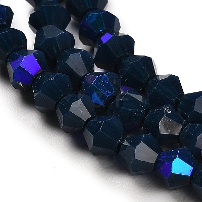 Opaque Solid Color Imitation Jade Glass Beads Strands EGLA-A039-P4mm-L09-1