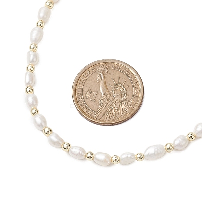 Natural Cultured Freshwater Pearl Beaded Necklaces NJEW-JN05058-1