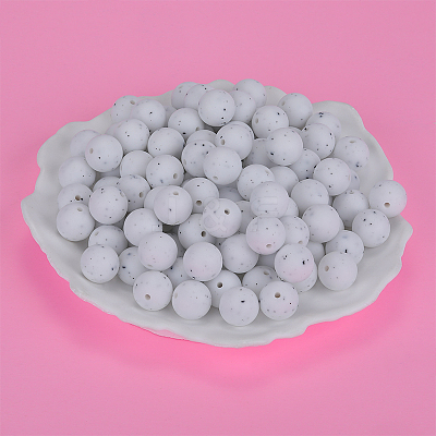 Round Silicone Focal Beads SI-JX0046A-64-1