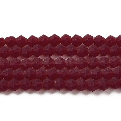 Imitate Austrian Crystal Frosted Glass Beads Strands EGLA-A039-T3mm-MD27-1