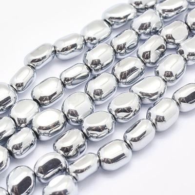 Electroplate Non-magnetic Synthetic Hematite Beads Strands G-L488-A-10-1