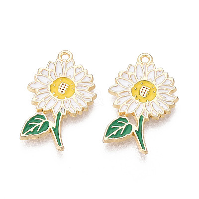 Alloy Enamel Pendants ENAM-T024-32A-G-1