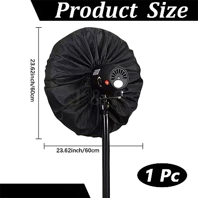 Polyester Wall Mounted Electric Fan Dust Cover AJEW-WH20010-65B-1