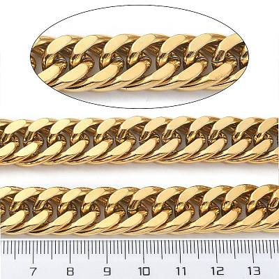 Ion Plating(IP) 304 Stainless Steel Cuban Link Chains CHS-E030-04B-G-1