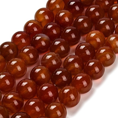 Dyed Natural Carnelian Beads Strands G-G203-10N-14mm-1