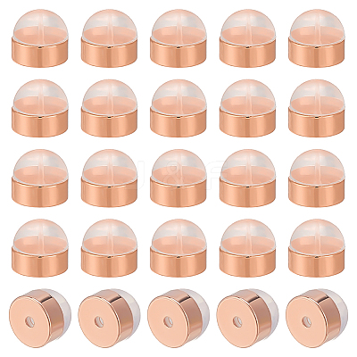 32Pcs Brass Ear Nuts KK-ME0003-62RG-1