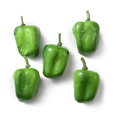 Mini Foam Imitation Bell Pepper DJEW-WH0063-37A-1