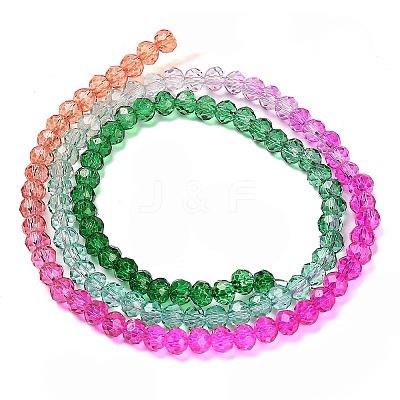 Transparent Painted Glass Beads Strands DGLA-A034-T3mm-A03-1