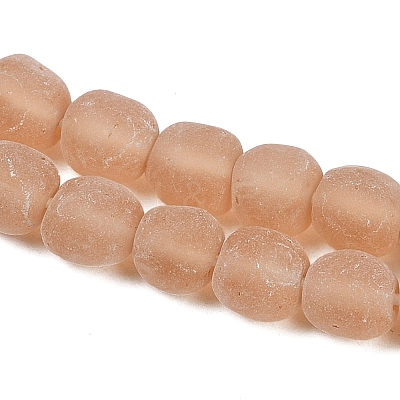 Frosted Handmade Lampwork Beads LAMP-C022-01D-1