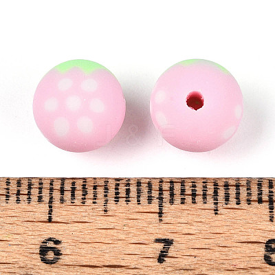 Fruits Theme Handmade Polymer Clay Beads CLAY-T022-04B-1