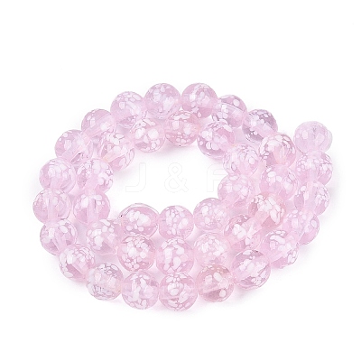 Handmade Lampwork Beads Strands LAMP-Q041-11I-1