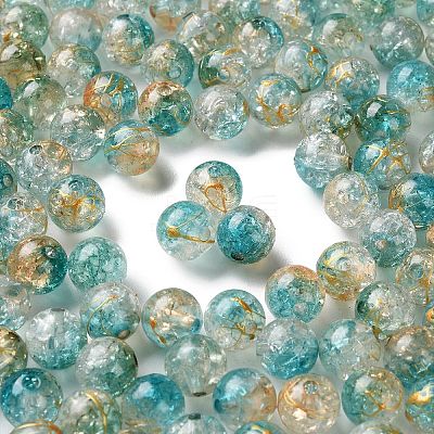 Transparent Crackle Acrylic Beads DACR-D300-01A-10mm-1