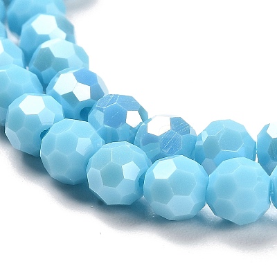 Opaque Glass Beads Stands EGLA-A035-P6mm-B08-1