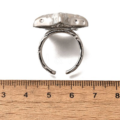 Brass Cuff Rings for Women RJEW-Q008-07C-P-1