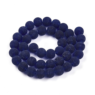 Transparent Glass Beads Strands X-GLAA-T032-T10mm-MD15-1