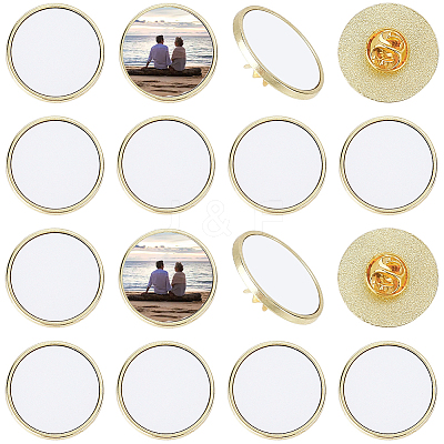 20 Boxs Sublimation Blank Brooch Pins FIND-SP0004-09A-1