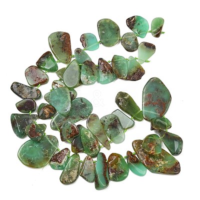 Natural Chrysoprase Beads Strands GG-CBA3D9B-14C-1