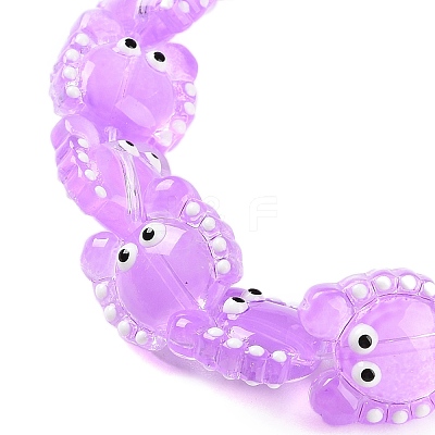 Transparent Glass Beads Strands LAMP-L078-010D-1